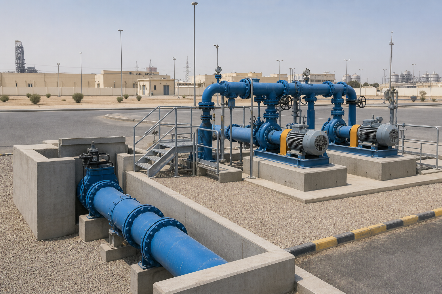 Representative 24-inch transmission pipeline tie-in station